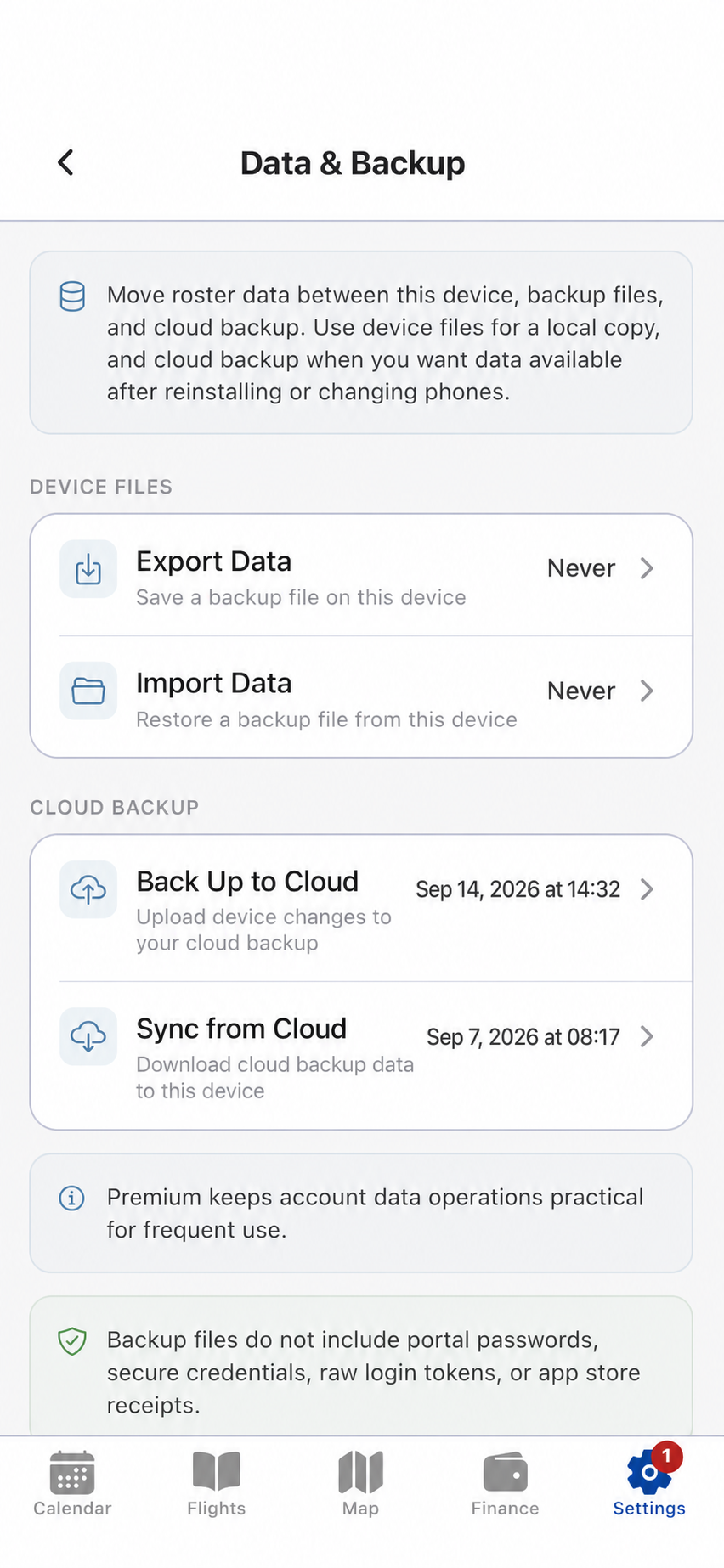 Local import and export controls